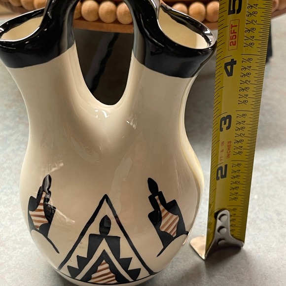 Native American Ceramic Singed Small Wedding Vase Signed M Reed 1991 - Picture 6 of 9
